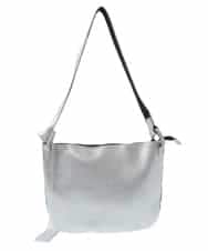 BPKGP41230 MK MICHEL KLEIN BAG(MK ミッシェルクラン バッグ) カウレザー切り替えショルダーバッグ シルバー