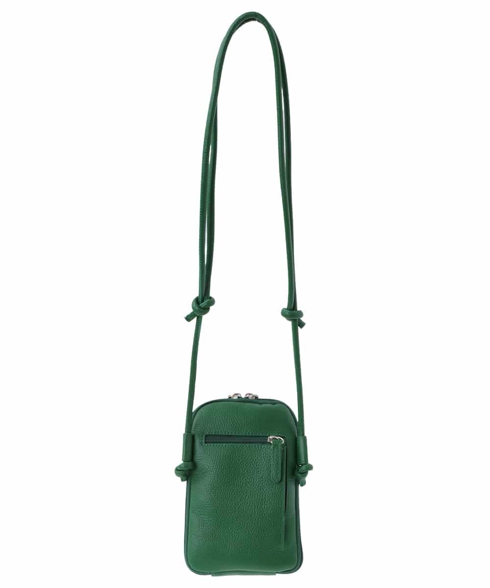 BPKGS30160 MK MICHEL KLEIN BAG(MK ミッシェルクラン バッグ) [軽量]牛革ウォレットショルダーバッグ グリーン