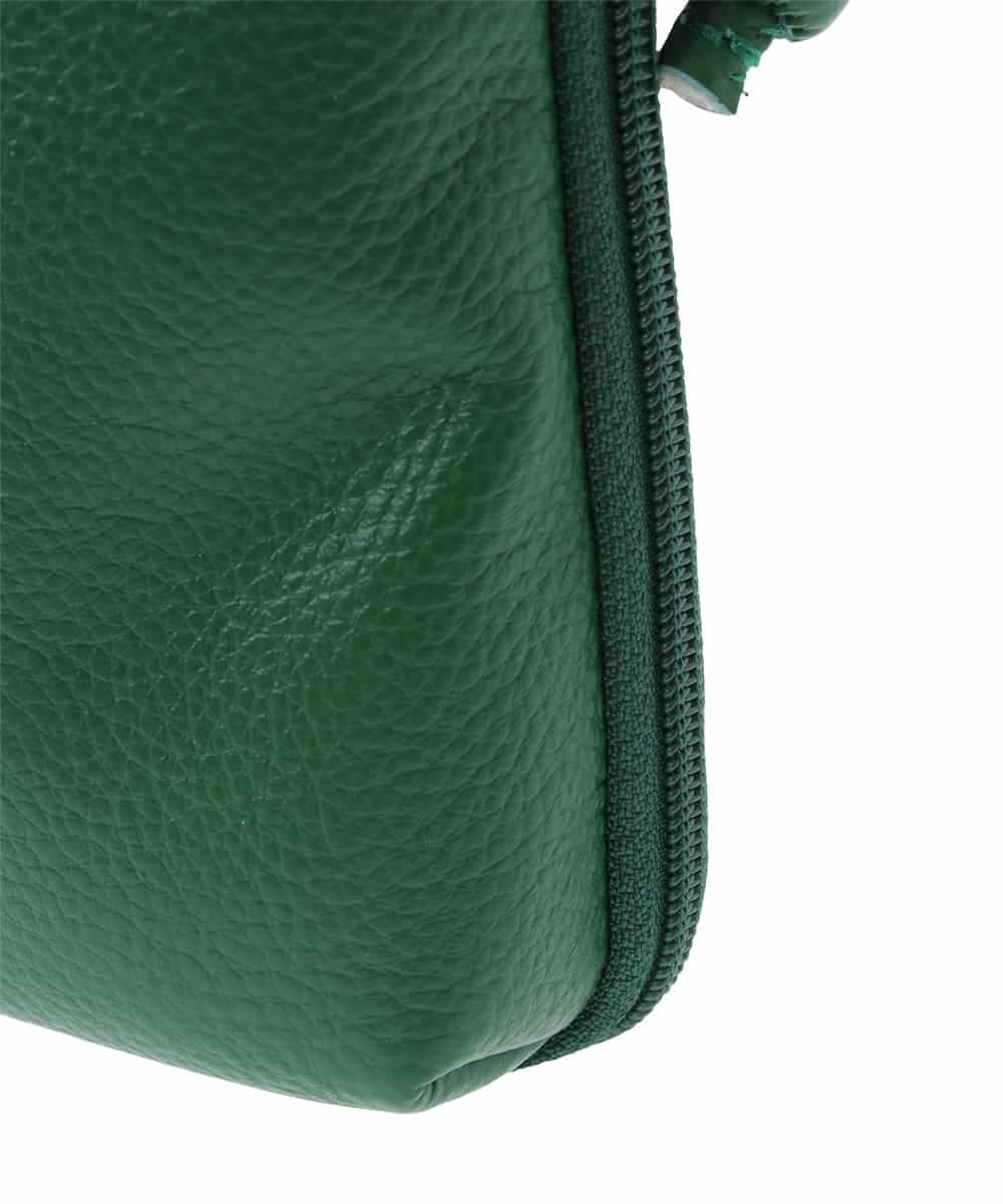 BPKGS30160 MK MICHEL KLEIN BAG(MK ミッシェルクラン バッグ) [軽量]牛革ウォレットショルダーバッグ グリーン