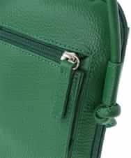 BPKGS30160 MK MICHEL KLEIN BAG(MK ミッシェルクラン バッグ) [軽量]牛革ウォレットショルダーバッグ グリーン