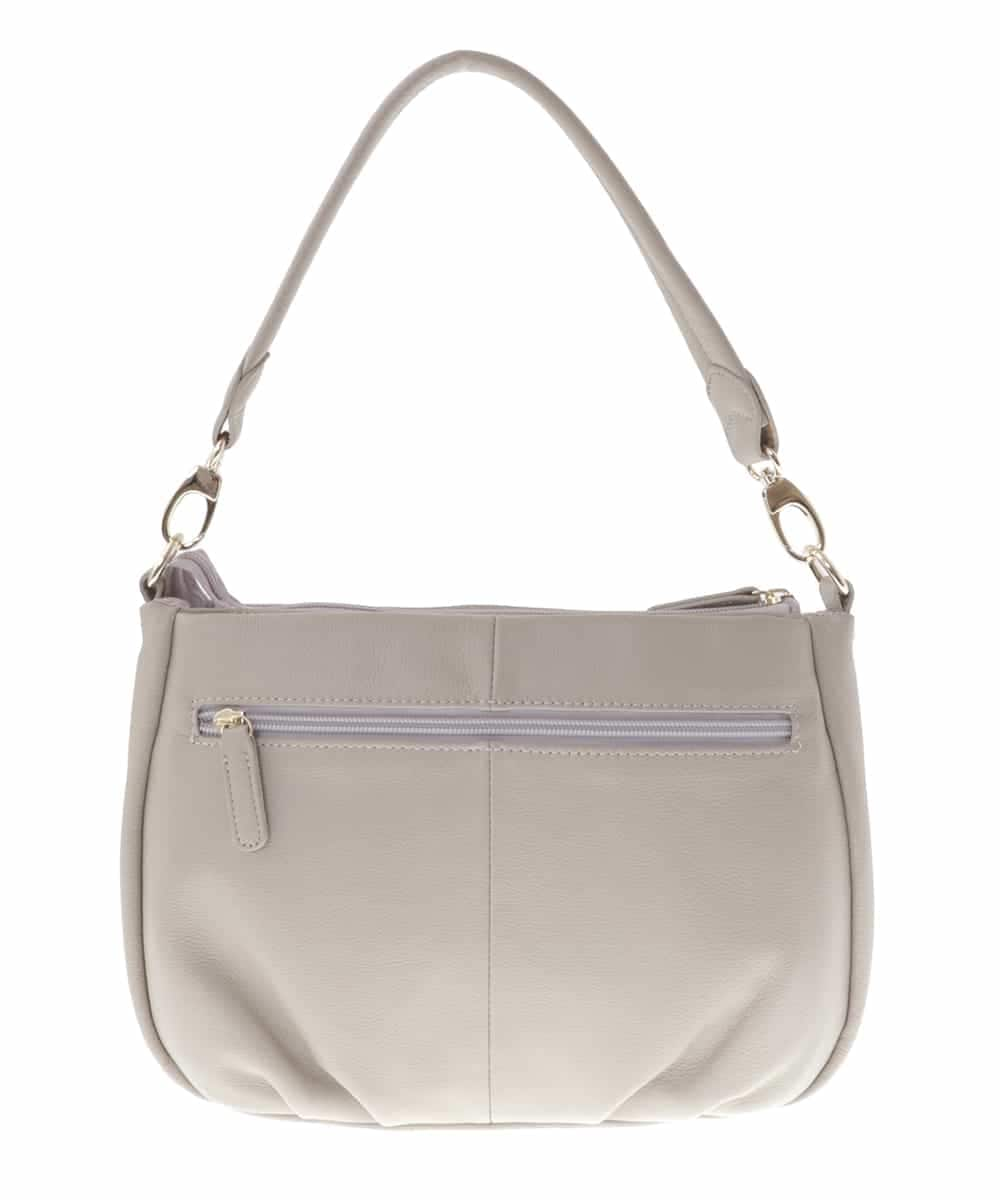 BPKGV01250 MK MICHEL KLEIN BAG(MK ミッシェルクラン バッグ) [2WAY]牛革デザインショルダーバッグ グレージュ