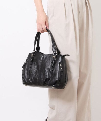 BPKGV03260 MK MICHEL KLEIN BAG 【2WAY】サイドファスナーラウンドギャザートートバッグ