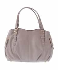 BPKGV03260 MK MICHEL KLEIN BAG(MK ミッシェルクラン バッグ) [2WAY]ベルトアクセントラウンドレザートートバッグ ピンク