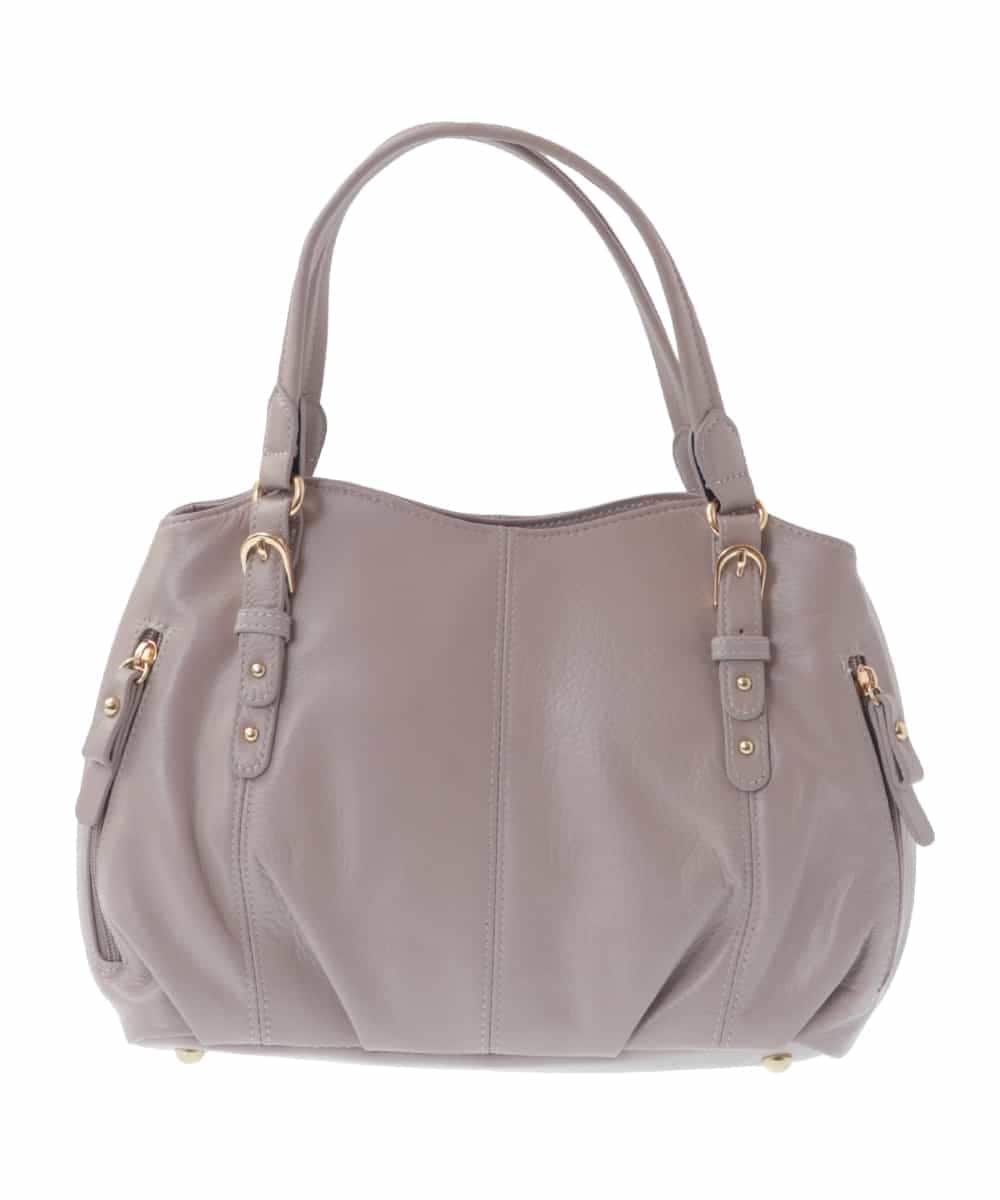 BPKGV03260 MK MICHEL KLEIN BAG(MK ミッシェルクラン バッグ) [2WAY]ベルトアクセントラウンドレザートートバッグ ピンク