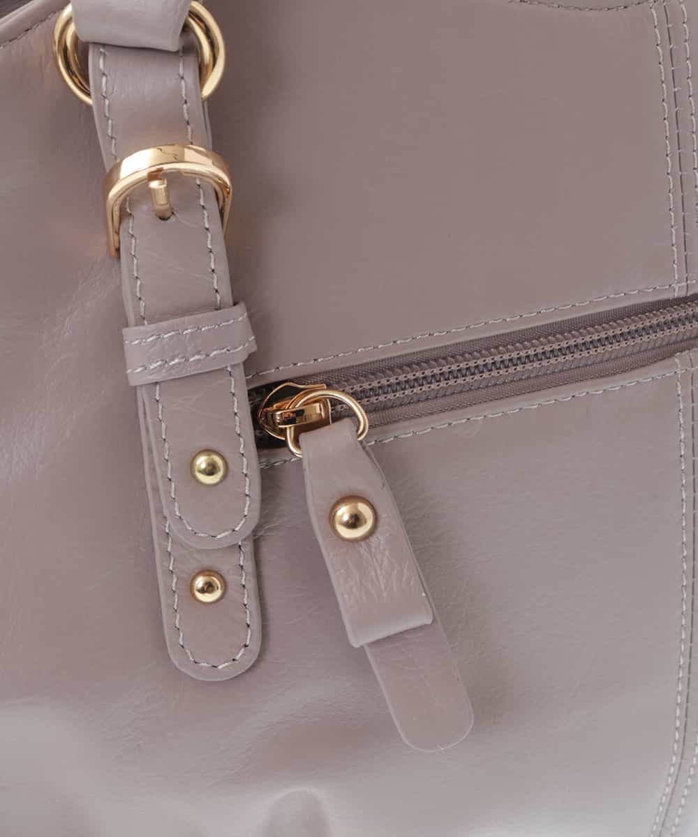 BPKGV03260 MK MICHEL KLEIN BAG(MK ミッシェルクラン バッグ) [2WAY]ベルトアクセントラウンドレザートートバッグ ピンク
