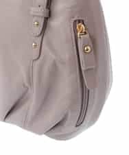 BPKGV03260 MK MICHEL KLEIN BAG(MK ミッシェルクラン バッグ) [2WAY]ベルトアクセントラウンドレザートートバッグ ピンク