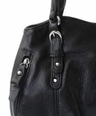 BPKGV03260 MK MICHEL KLEIN BAG(MK ミッシェルクラン バッグ) [2WAY]ベルトアクセントラウンドレザートートバッグ ピンク