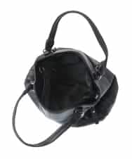 BPKGV03260 MK MICHEL KLEIN BAG(MK ミッシェルクラン バッグ) [2WAY]ベルトアクセントラウンドレザートートバッグ ピンク
