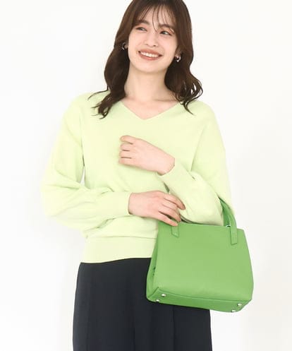 BPKGV06260 MK MICHEL KLEIN BAG [2WAY]スクエアコンパクトトートバッグ