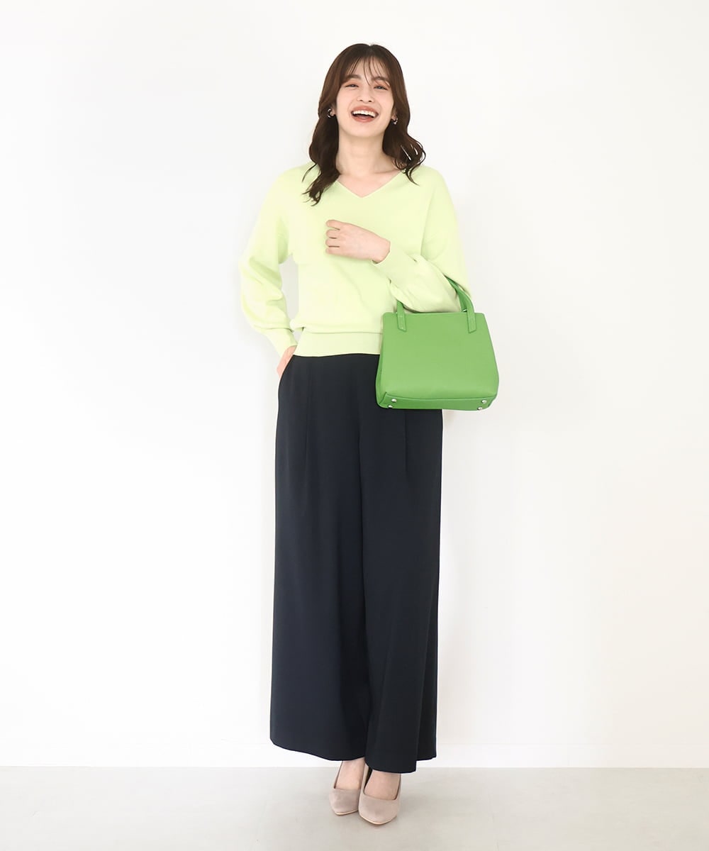 BPKGV06260 MK MICHEL KLEIN BAG(MK ミッシェルクラン バッグ) [2WAY]スクエアコンパクトトートバッグ グリーン