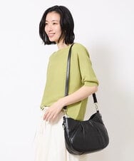 BPKGV07260 MK MICHEL KLEIN BAG(MK ミッシェルクラン バッグ) 【2WAY】切り替えタックデザインハンドルバッグ ライトグレー