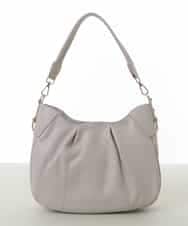 BPKGV07260 MK MICHEL KLEIN BAG(MK ミッシェルクラン バッグ) 【2WAY】切り替えタックデザインハンドルバッグ ライトグレー
