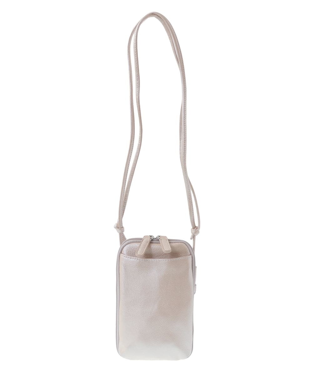 BPKGV30160 MK MICHEL KLEIN BAG(MK ミッシェルクラン バッグ) [軽量]牛革ウォレットショルダーバッグ ピンク