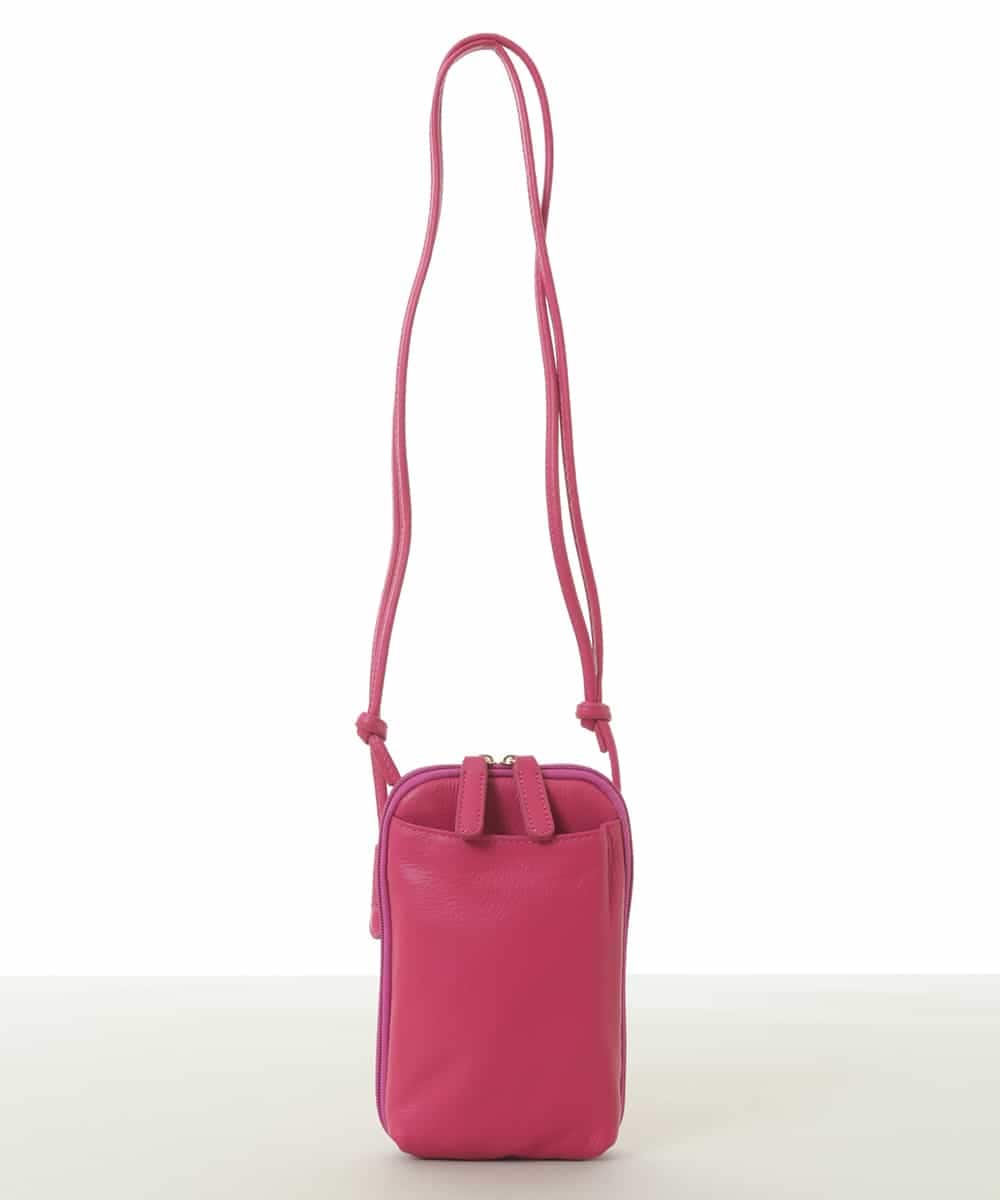 BPKGV30160 MK MICHEL KLEIN BAG(MK ミッシェルクラン バッグ) [軽量]牛革ウォレットショルダーバッグ ピンク