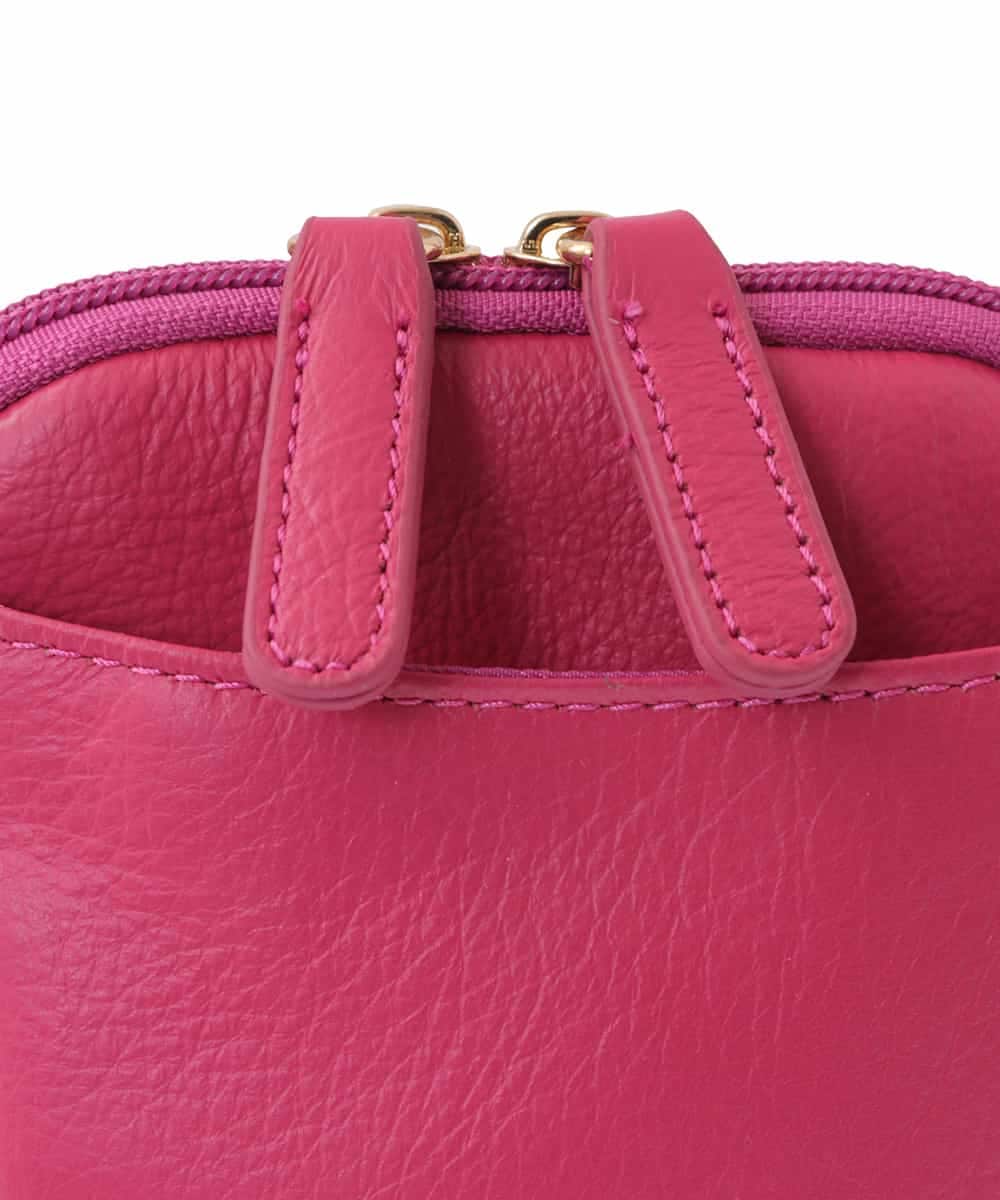 BPKGV30160 MK MICHEL KLEIN BAG(MK ミッシェルクラン バッグ) [軽量]牛革ウォレットショルダーバッグ ピンク