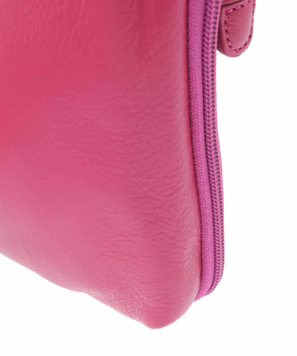 BPKGV30160 MK MICHEL KLEIN BAG(MK ミッシェルクラン バッグ) [軽量]牛革ウォレットショルダーバッグ ピンク