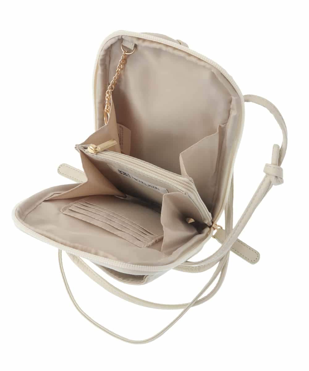 BPKGV30160 MK MICHEL KLEIN BAG(MK ミッシェルクラン バッグ) [軽量]牛革ウォレットショルダーバッグ ピンク