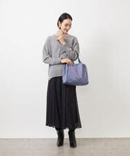 BPRAA11160 MK MICHEL KLEIN BAG(MK ミッシェルクラン バッグ) [2WAY/撥水加工]合成皮革アクセントデザイントートバッグ ピンク