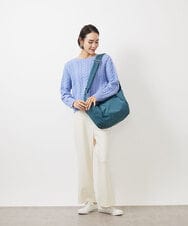 BPRAA12140 MK MICHEL KLEIN BAG(MK ミッシェルクラン バッグ) タック切り替えショルダーバッグ グリーン