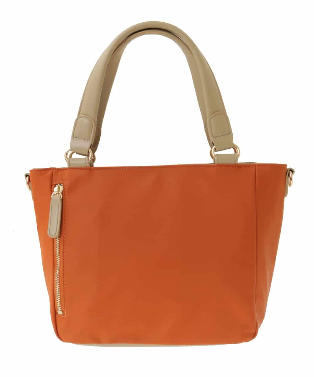 BPRAA13150 MK MICHEL KLEIN BAG(MK ミッシェルクラン バッグ) [2WAY]異素材ジョイントミニトートバッグ オレンジ