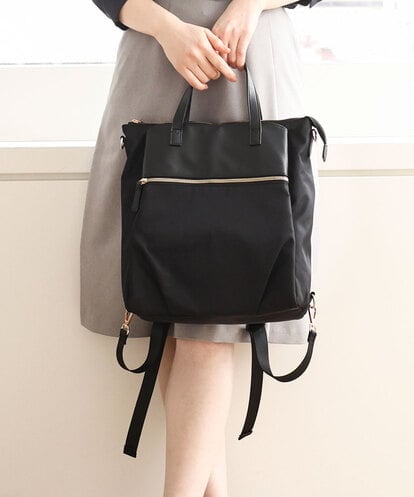BPRAA22150  [3WAY/撥水加工]異素材MIXナイロンリュック