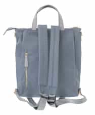 BPRAA22150 MK MICHEL KLEIN BAG(MK ミッシェルクラン バッグ) [3WAY/撥水加工]異素材MIXナイロンリュック ライトブルー