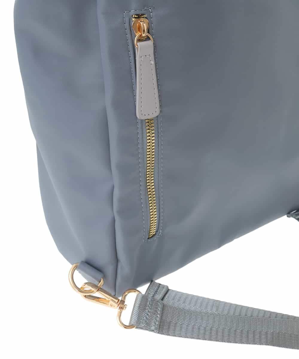 BPRAA22150 MK MICHEL KLEIN BAG(MK ミッシェルクラン バッグ) [3WAY/撥水加工]異素材MIXナイロンリュック ライトブルー