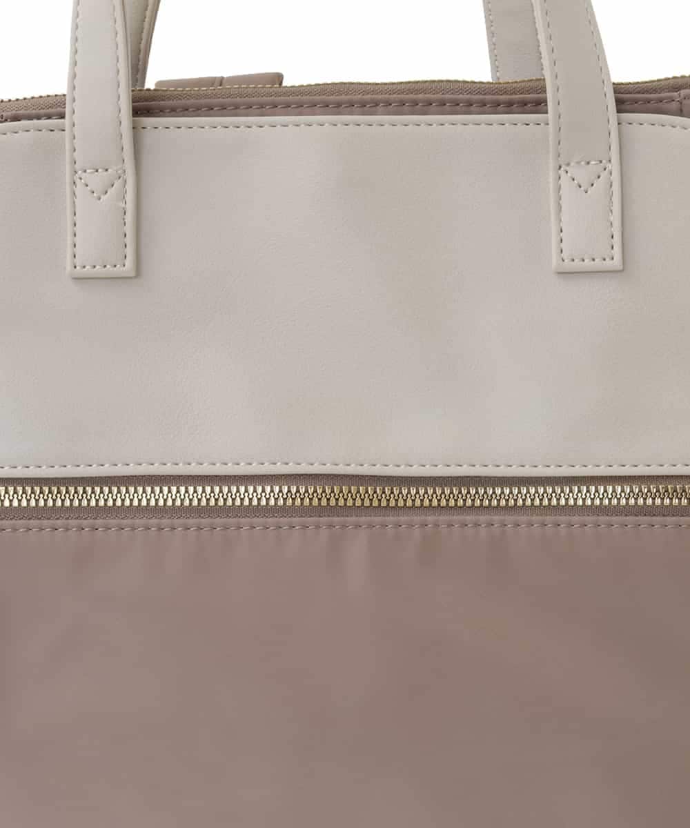 BPRAA22150 MK MICHEL KLEIN BAG(MK ミッシェルクラン バッグ) [3WAY/撥水加工]異素材MIXナイロンリュック ライトブルー