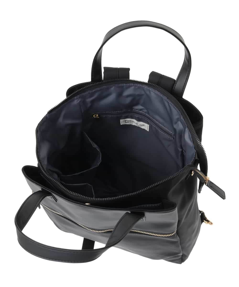 BPRAA22150 MK MICHEL KLEIN BAG(MK ミッシェルクラン バッグ) [3WAY/撥水加工]異素材MIXナイロンリュック ライトブルー