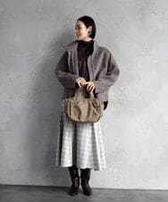 BPRAD03150 MK MICHEL KLEIN BAG(MK ミッシェルクラン バッグ) [撥水/2WAY]タックデザイントートバッグ ベージュ