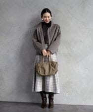 BPRAD03150 MK MICHEL KLEIN BAG(MK ミッシェルクラン バッグ) [撥水/2WAY]タックデザイントートバッグ ベージュ