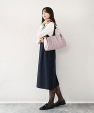 BPRAD11160 MK MICHEL KLEIN BAG(MK ミッシェルクラン バッグ) [2WAY/500g以下の軽量]タックデザインワンショルダーバッグ ピンク
