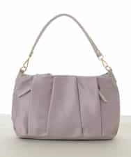 BPRAD11160 MK MICHEL KLEIN BAG(MK ミッシェルクラン バッグ) [2WAY/500g以下の軽量]タックデザインワンショルダーバッグ ピンク