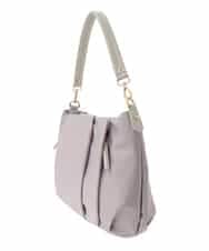 BPRAD11160 MK MICHEL KLEIN BAG(MK ミッシェルクラン バッグ) [2WAY/500g以下の軽量]タックデザインワンショルダーバッグ ピンク