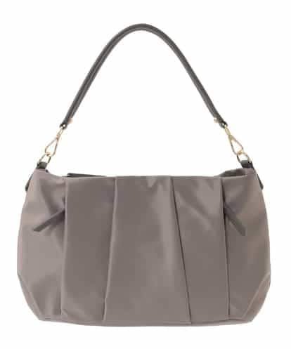 BPRAD11160 MK MICHEL KLEIN BAG [2WAY/500g以下の軽量]タックデザインワンショルダーバッグ