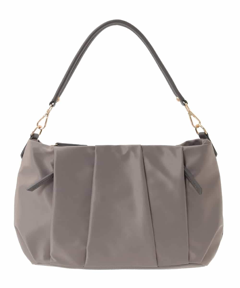 BPRAD11160 MK MICHEL KLEIN BAG(MK ミッシェルクラン バッグ) [2WAY/500g以下の軽量]タックデザインワンショルダーバッグ ベージュ