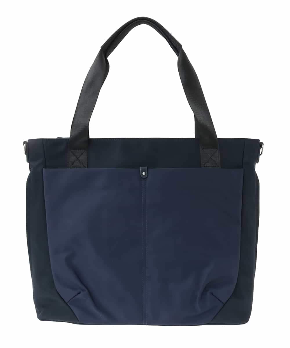 BPRAD12160 MK MICHEL KLEIN BAG(MK ミッシェルクラン バッグ) 【撥水/2WAY】多機能ポケットビッグスクエアバッグ ネイビー