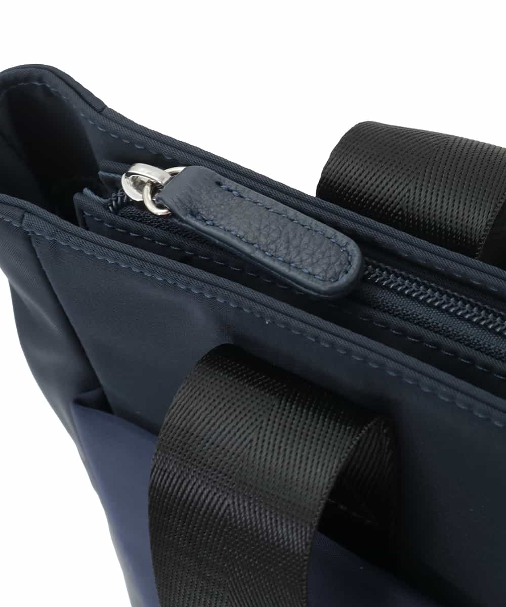 BPRAD12160 MK MICHEL KLEIN BAG(MK ミッシェルクラン バッグ) 【撥水/2WAY】多機能ポケットビッグスクエアバッグ ネイビー