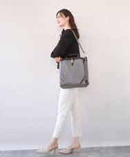 BPRAD21180 MK MICHEL KLEIN BAG(MK ミッシェルクラン バッグ) [3WAY/撥水]レザーポイントデザインリュック ベージュ