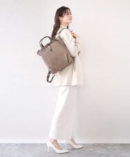 BPRAD21180 MK MICHEL KLEIN BAG(MK ミッシェルクラン バッグ) [3WAY/撥水]レザーポイントデザインリュック ベージュ