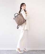 BPRAD21180 MK MICHEL KLEIN BAG(MK ミッシェルクラン バッグ) [3WAY/撥水]レザーポイントデザインリュック ベージュ