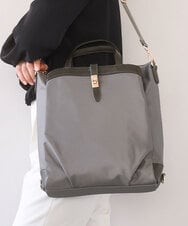 BPRAD21180 MK MICHEL KLEIN BAG(MK ミッシェルクラン バッグ) [3WAY/撥水]レザーポイントデザインリュック グレー