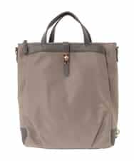 BPRAD21180 MK MICHEL KLEIN BAG(MK ミッシェルクラン バッグ) [3WAY/撥水]レザーポイントデザインリュック ベージュ