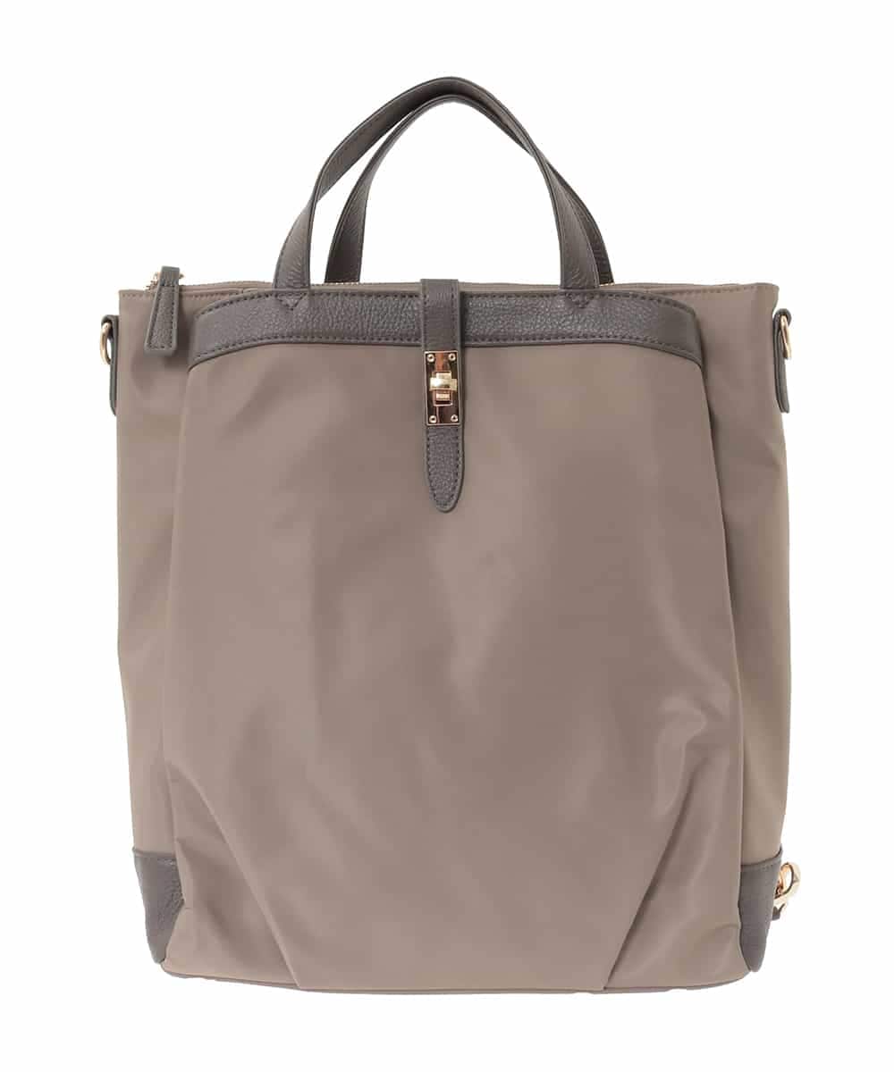 BPRAD21180 MK MICHEL KLEIN BAG(MK ミッシェルクラン バッグ) [3WAY/撥水]レザーポイントデザインリュック ベージュ