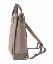 BPRAD21180 MK MICHEL KLEIN BAG(MK ミッシェルクラン バッグ) [3WAY/撥水]レザーポイントデザインリュック ベージュ