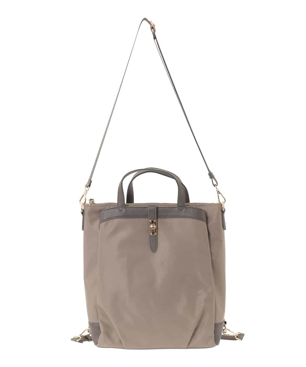 BPRAD21180 MK MICHEL KLEIN BAG(MK ミッシェルクラン バッグ) [3WAY/撥水]レザーポイントデザインリュック ベージュ