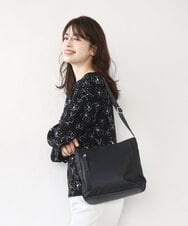 BPRAD23140 MK MICHEL KLEIN BAG(MK ミッシェルクラン バッグ) [撥水]ナイロンスクエアショルダーバッグ ブラック
