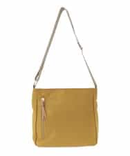 BPRAD23140 MK MICHEL KLEIN BAG(MK ミッシェルクラン バッグ) [撥水]ナイロンスクエアショルダーバッグ マスタード