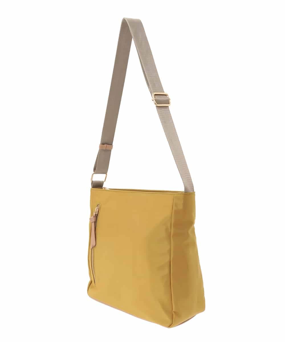 BPRAD23140 MK MICHEL KLEIN BAG(MK ミッシェルクラン バッグ) [撥水]ナイロンスクエアショルダーバッグ マスタード