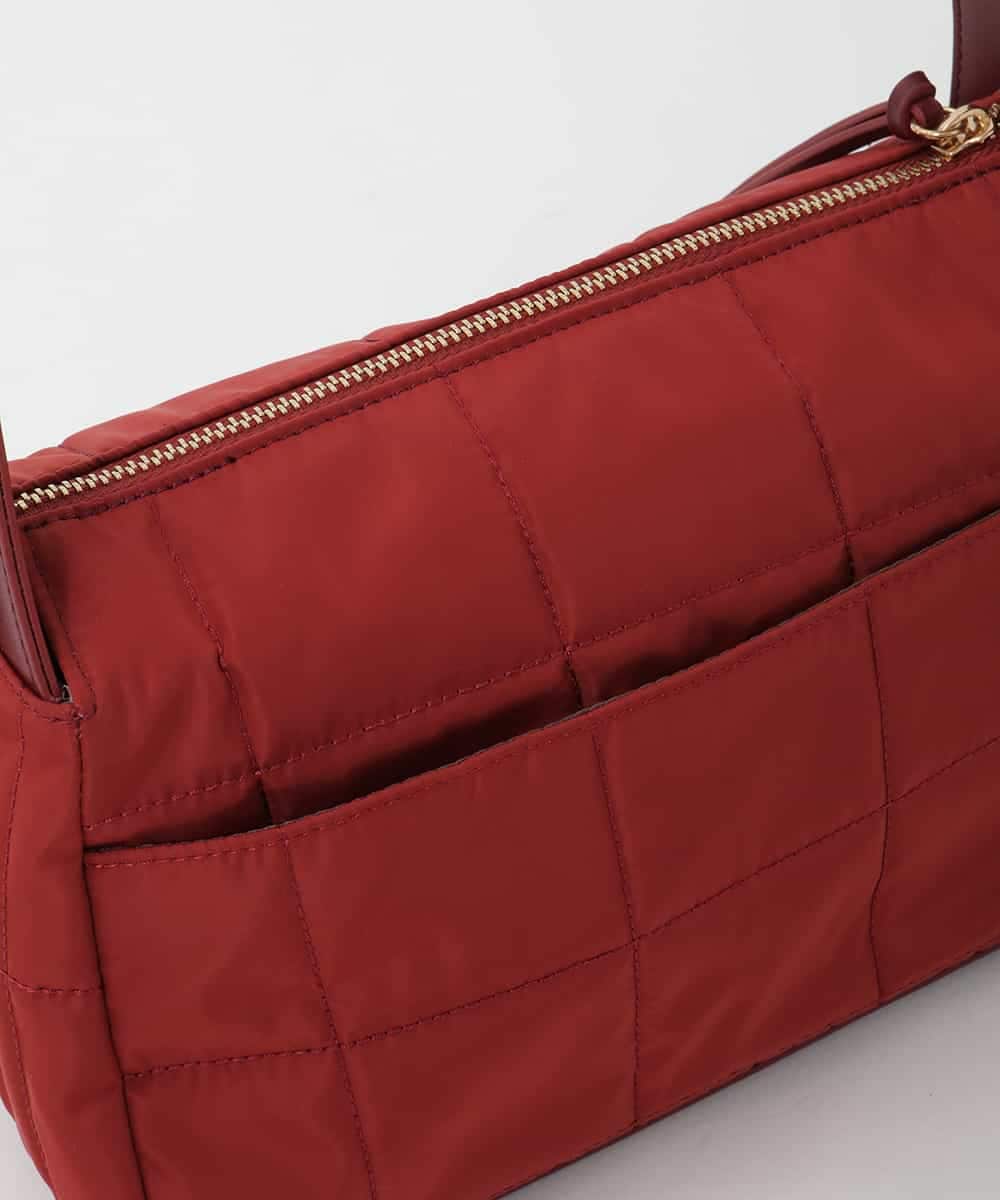 BPRAG04150 MK MICHEL KLEIN BAG(MK ミッシェルクラン バッグ) [軽量]アジャスターハンドルキルティングバッグ レッド